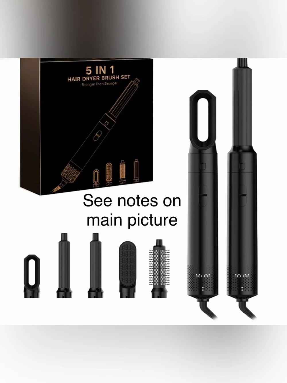 5-in-1 Multi-Styling System -Hair Dryer Brush Curling Iron Set, Surprise Color